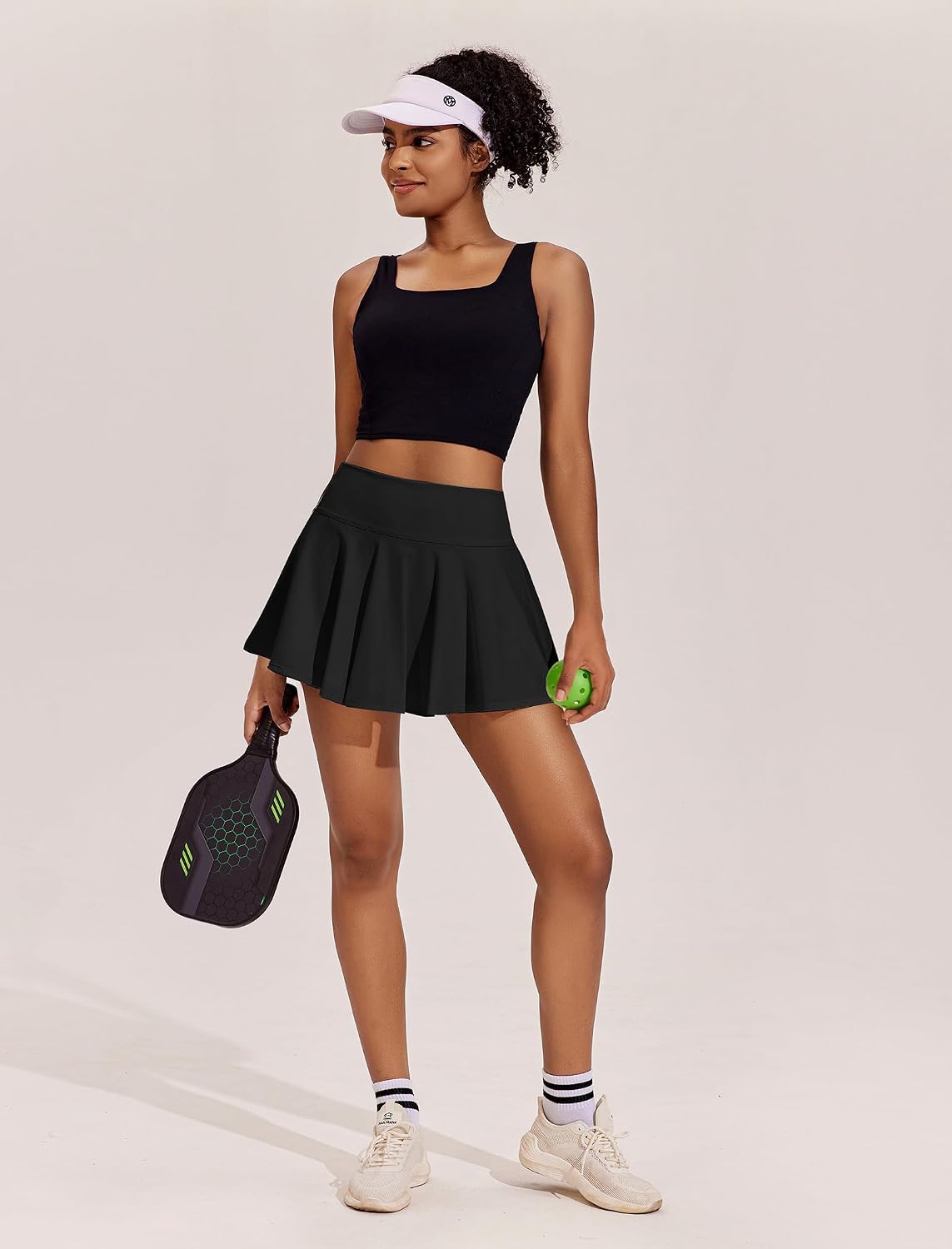 PINSPARK Womens Tennis Skirt Pleated Athletic Skirts with Pockets Shorts High Waisted Golf Skort for Workout Pickleball - Image 5