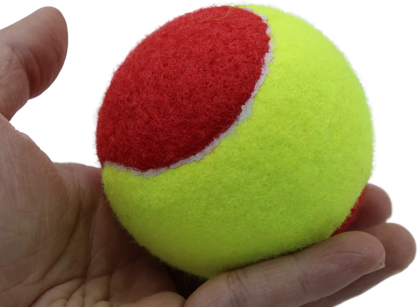 Tennis Balls, 12 Pack 25% Low Compression Stage Tennis Ball for Beginners Youth Kids Training Practicing with Mesh Bag for Easy Transport (Red) - Image 6