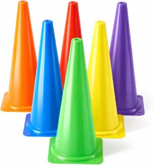 Seenelling 6 Pcs PE Cones Flexible ...