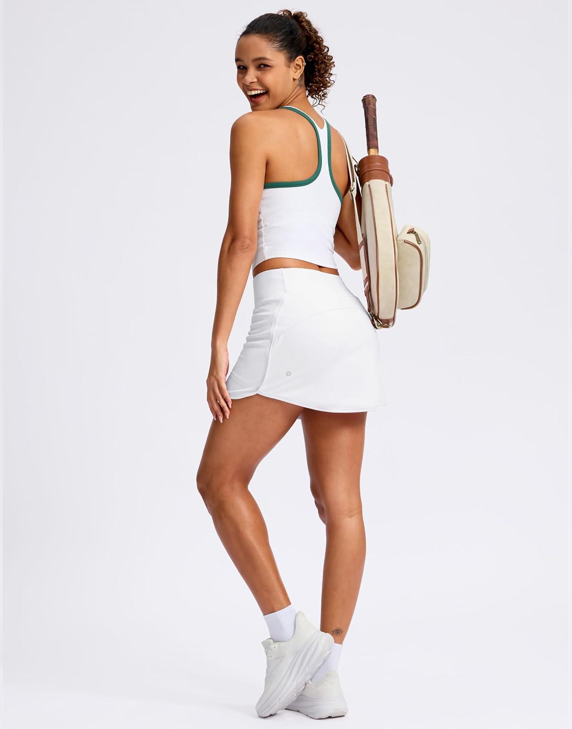 SANTINY Skorts for Women with Pockets High Waisted Golf Skirts with Shorts A Line Athletic Tennis Skirt for Casual Pickleball - Image 7