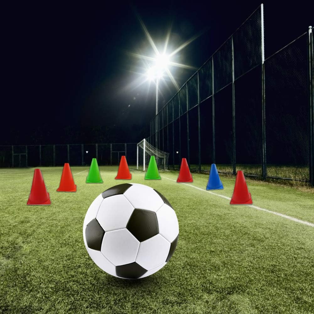 Mirepty 7 Inch Plastic Traffic Cones Sport Training Agility Marker Cone for Soccer, Skating, Football, Basketball, Indoor and Outdoor Games - Image 6