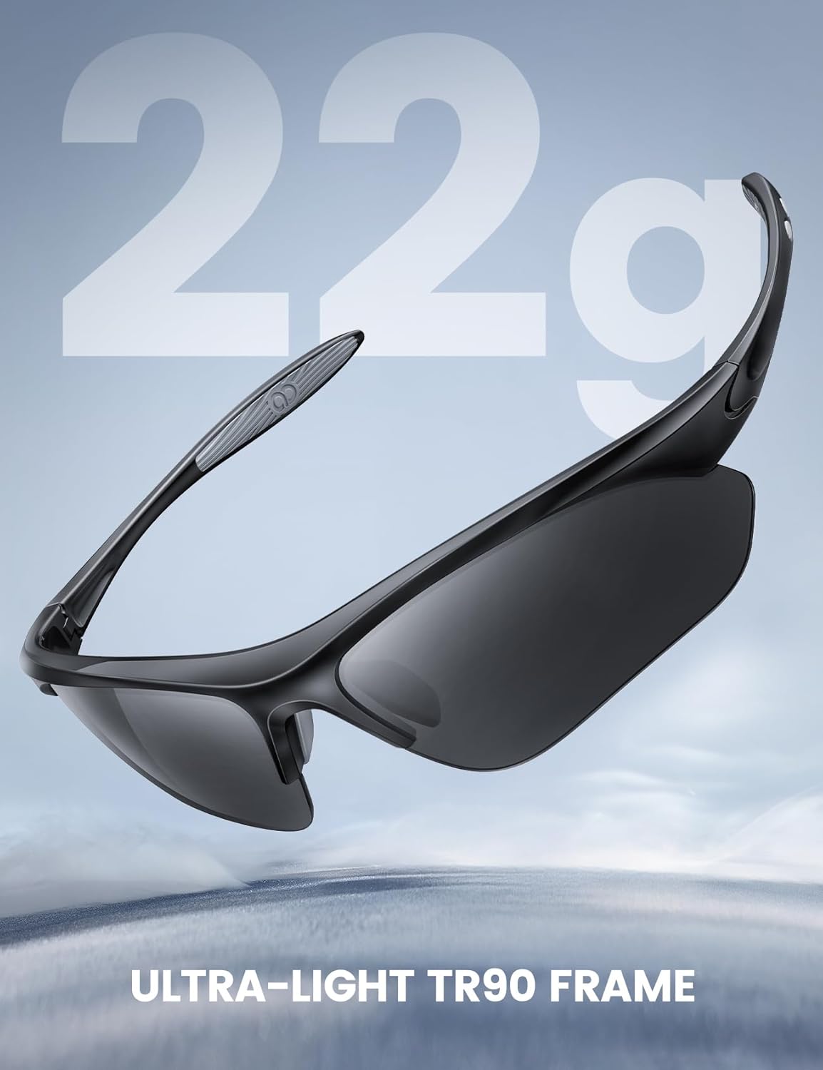 Lamicall 22g Polarized Sports Sunglasses for Men Women - UV400 Protection Sun Glasses for Running Cycling Baseball Driving - Image 5