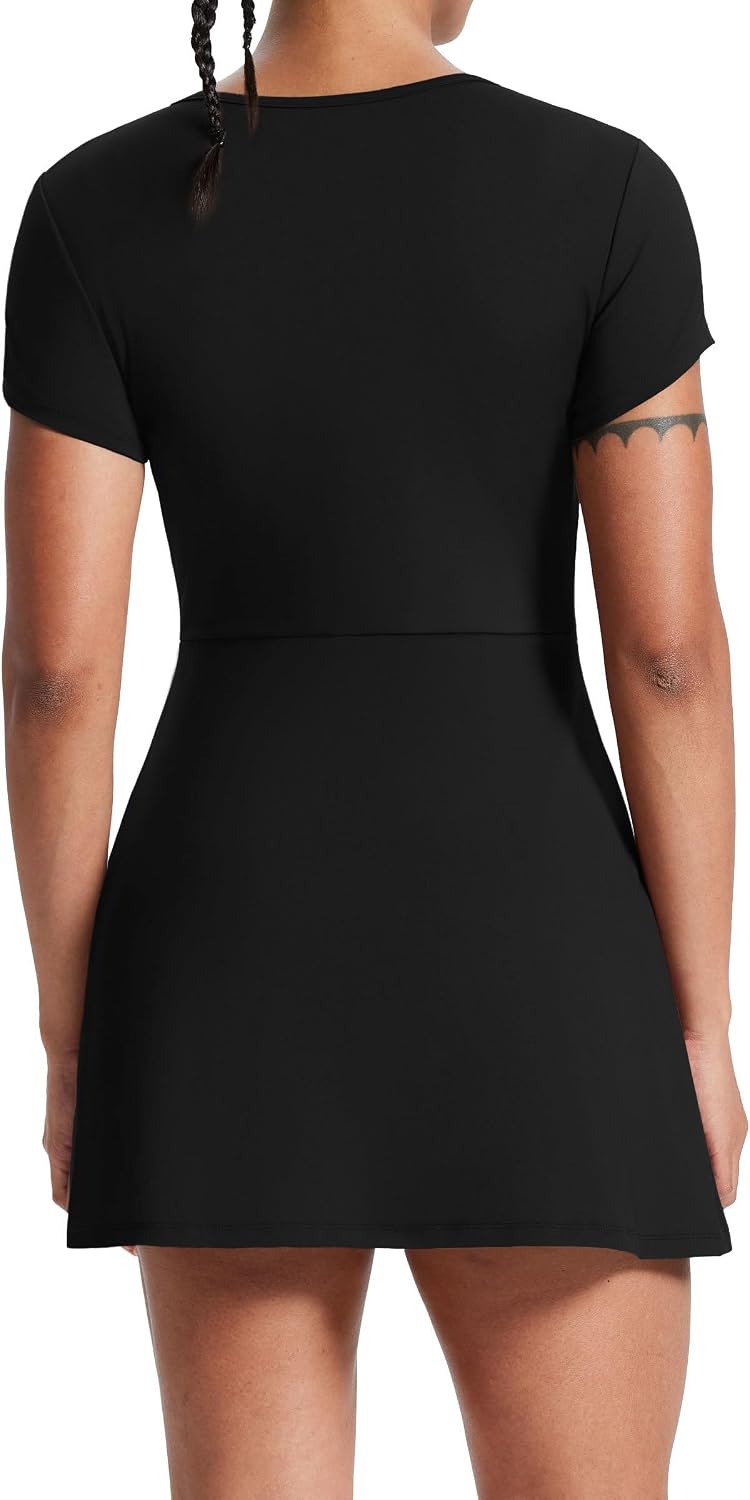 NIASHOT Tennis Dress Athletic Dresses for Women Golf Clothes Fashion Shorts Workout Skort Graduation Crusie Outfits - Image 4