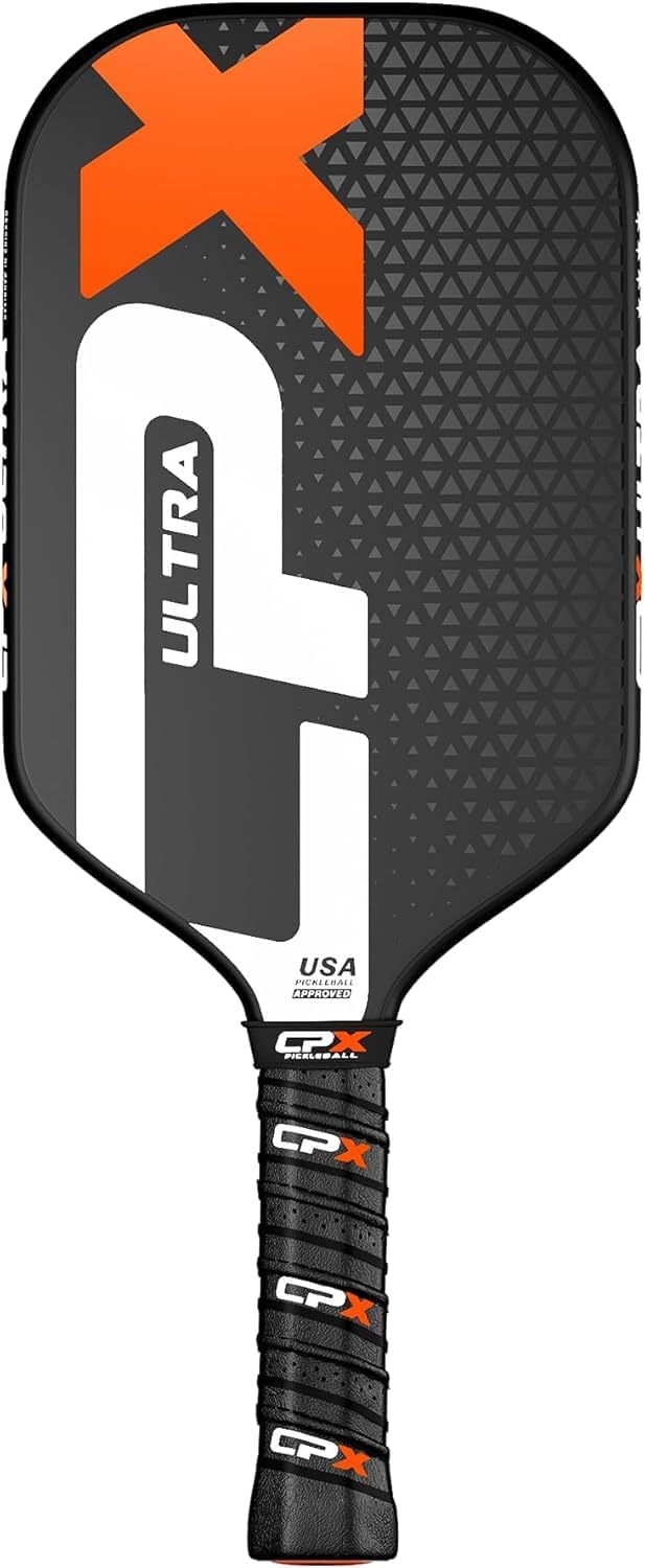 CPX Ultra Series Fiber-Reinforced Friction Surface Pickleball Paddle - 16mm Polypropylene Honeycomb Core, Lightweight for Speed - Image 2