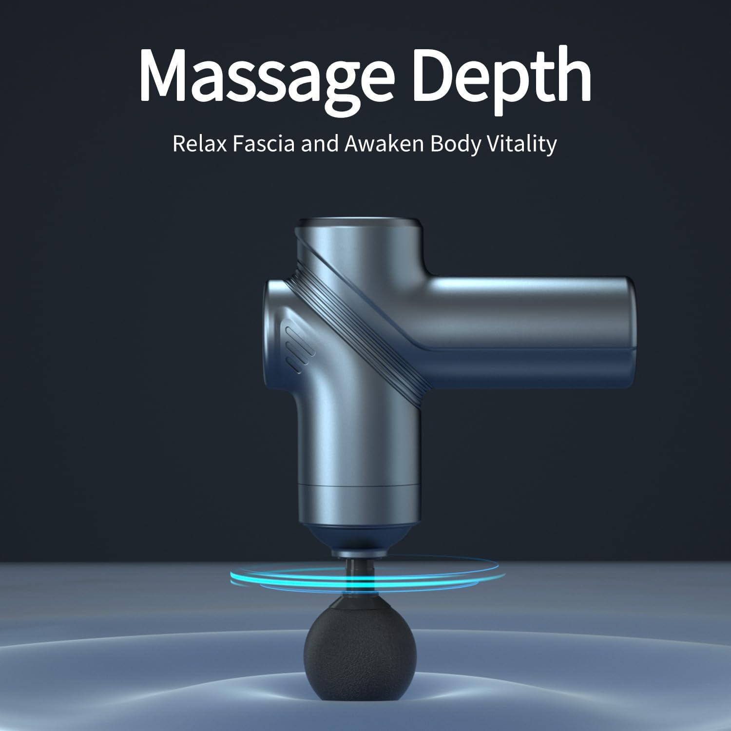 LEERCON Massage Gun Deep Tissue, Silent Motor and Portable Massage Gun with 4 Interchangeable Heads for Deep Muscle Relief and Relaxation, Relax Gift - Image 8