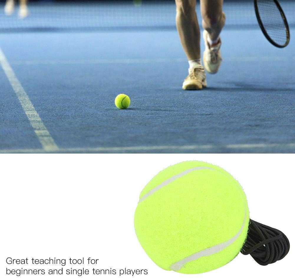 Tennis Ball with Elastic Rubber String for Solo Practice – Beginner Training Aid, Rubber Woolen Trainer Ball for Tennis Drills - Image 3