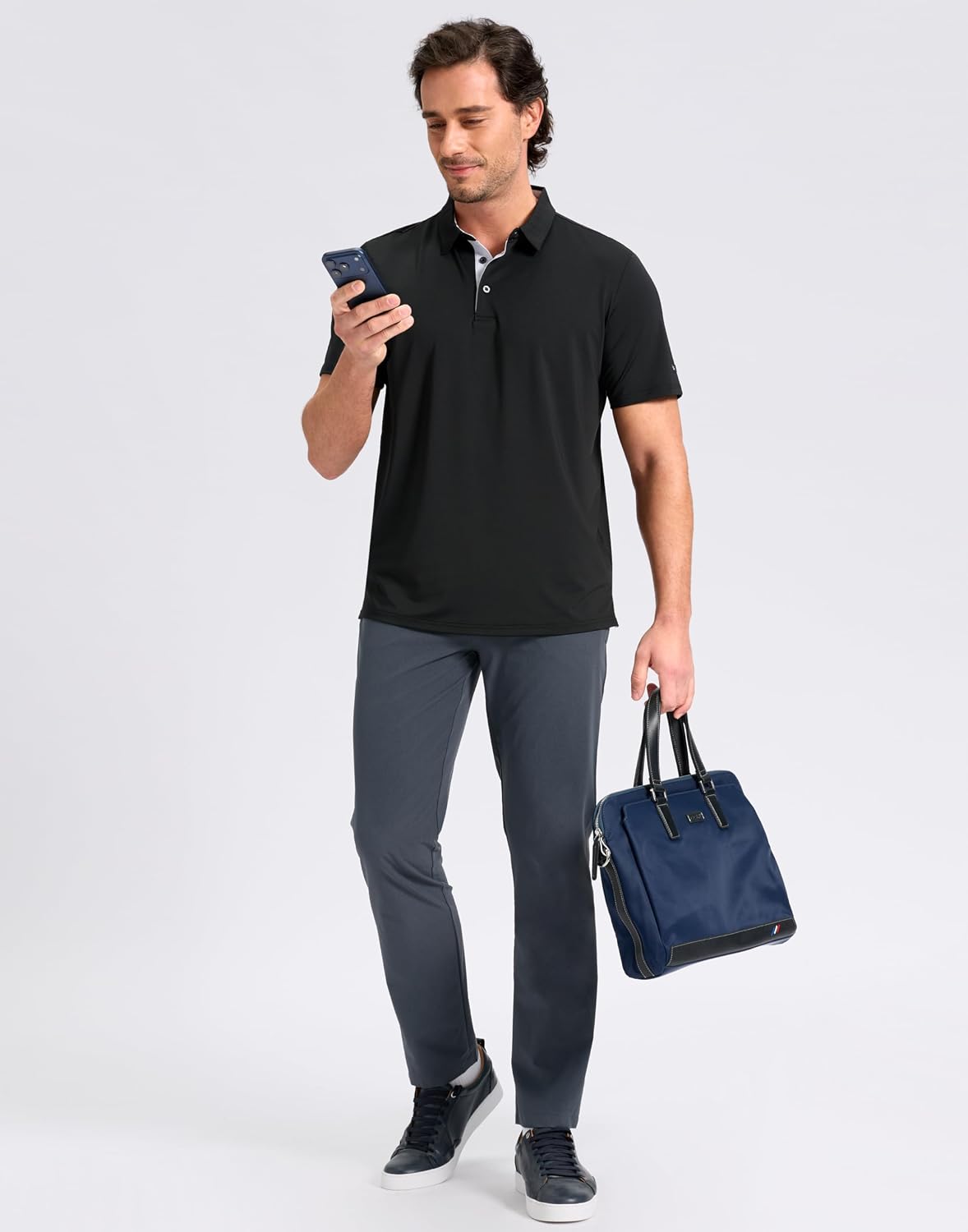 Obla Mens Golf Shirt Short Sleeve Dry Fit Moisture Wicking Performance Athletic Casual Work Collared Polo Shirts for Men - Image 5