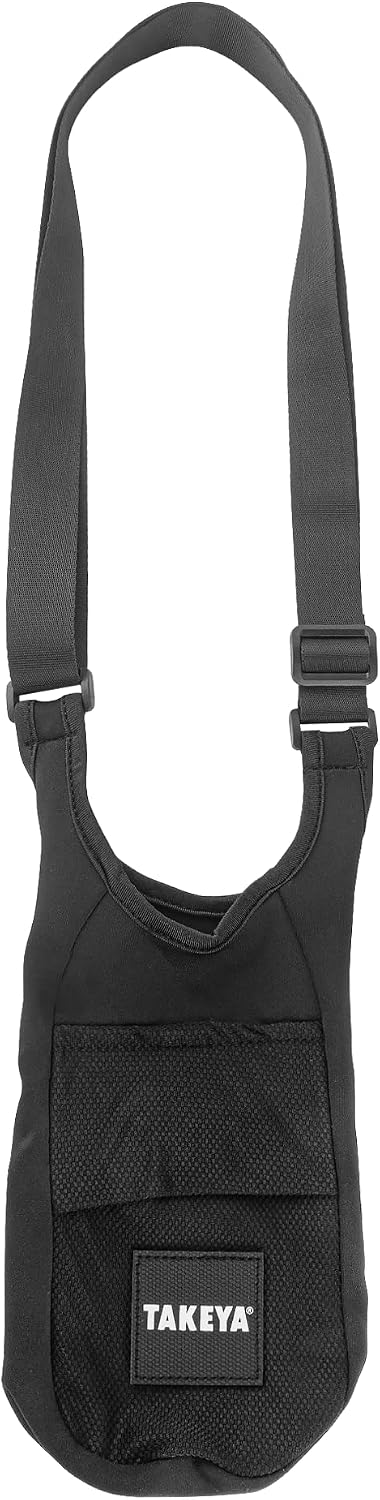 Takeya Hydrotex Easy Grip Bottle Sling - Water Bottle Carrier with Strap & Pockets - Bag Fits 32 oz & 40 oz Bottles - Great for Pickleball & Tennis Courts - Durable Bottle Bag with Carabiners - Image 3