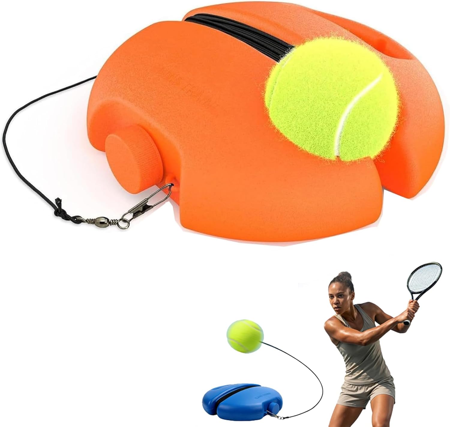 Tennis Ball Training Baseboard, Portable Tennis Rebound Board for Solo Practice, Tennis Practice Rebounder for Backyard, Garage, Home Court, Solo Tennis Trainer for Adults, and Beginners