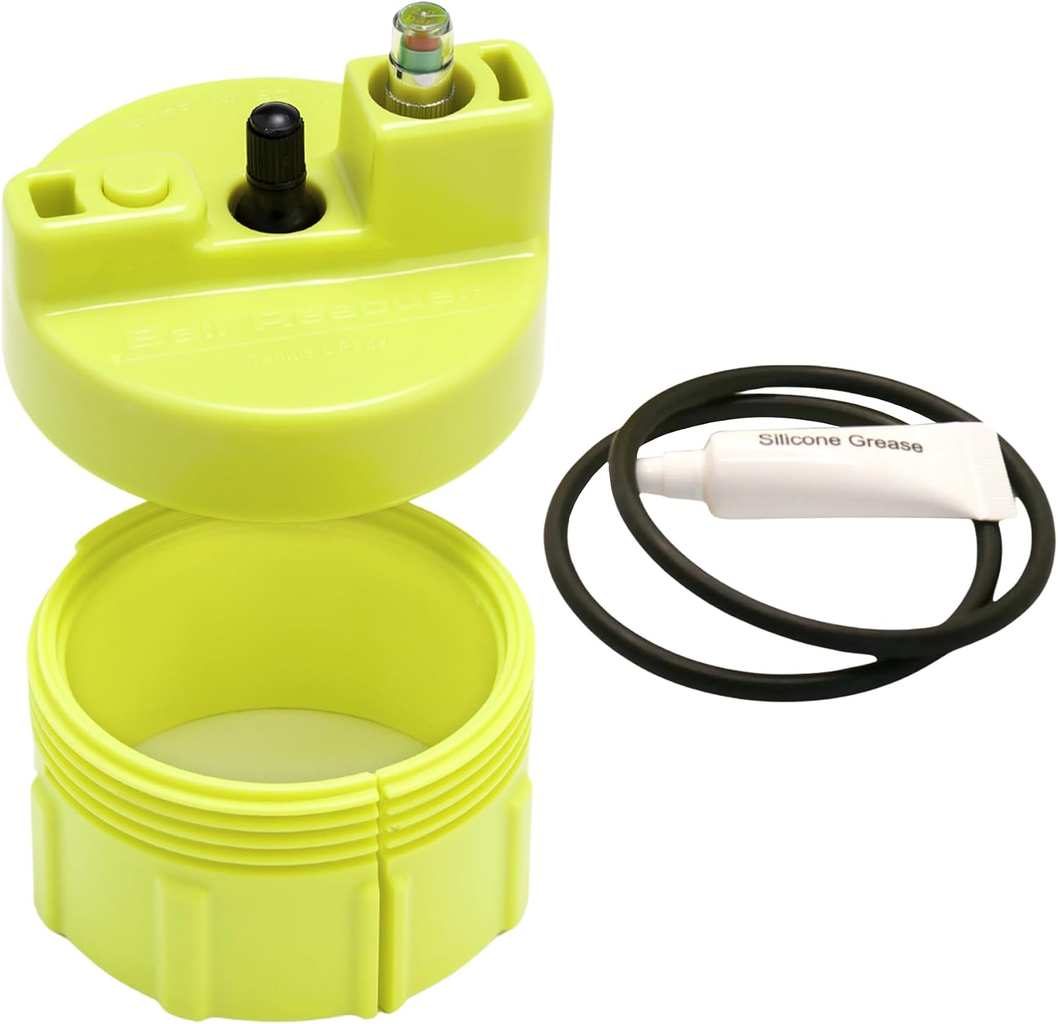BALL RESCUER: Tennis Ball Pressurizer – Converts Compatible Tennis Ball Container into a 30 psi Ball Pressurizer & Extends Ball Life (Pump & Container not Included in Standard and Standard Plus)