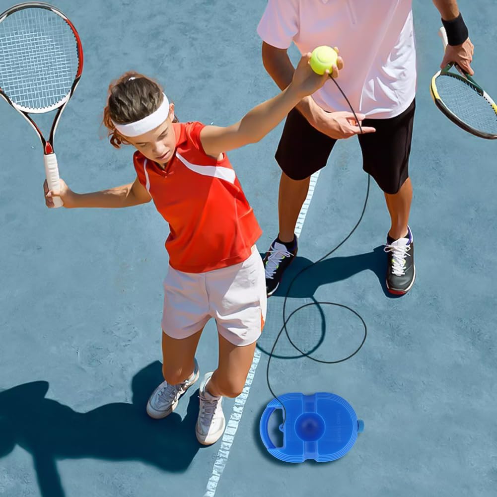 Tennis Trainer Rebound Ball with 3 String Balls,Solo Tennis Training Equipment for Beginners,Tennis Training Tool Rebound Tennis Trainer for Self Practice Tennis Training Tool - Image 7