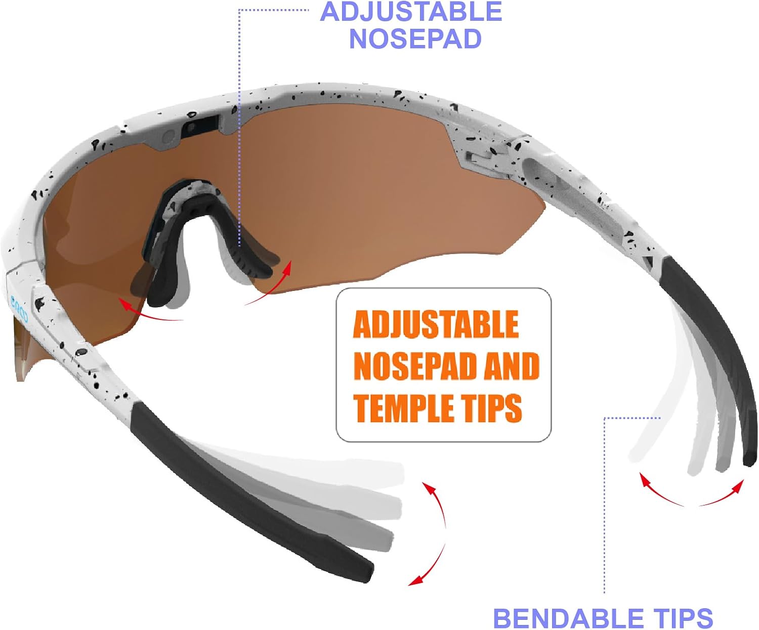 Sports Shades XL Sunglasses for Men Baseball, Running Cycling Volleyball MTB Outdoor Recreation Gifts Padel Beach Tennis - Image 6