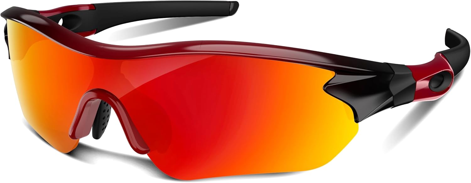 Rosemal Sunglasses Men Polarized Sports UV400 Protection TR90 Frame for Running Cycling Baseball Golf - Image 9