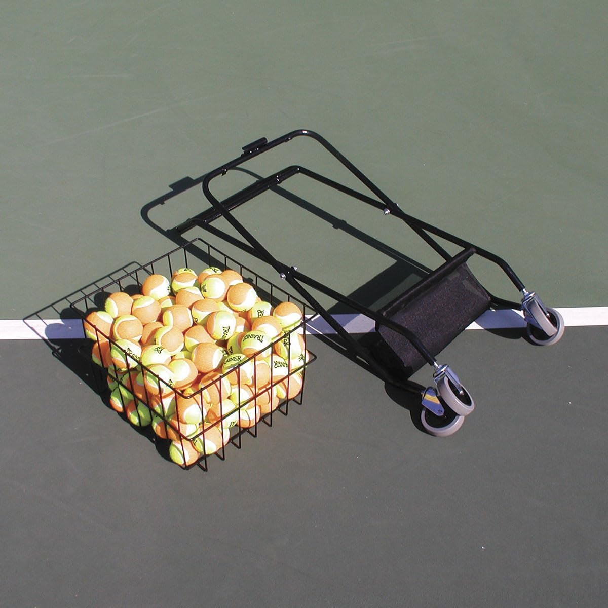OnCourt OffCourt Mini Coach's Collapsible Tennis Cart w/Mesh Divider – Optional Replacement Parts - Image 2