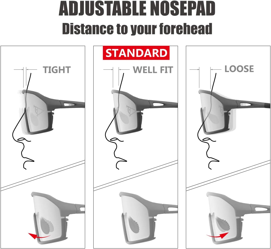 Living out your qool time Polarized Cycling Sunglasses for Women Men Golfing Running Volleyball MTB Outdoor Sports Padel - Image 6