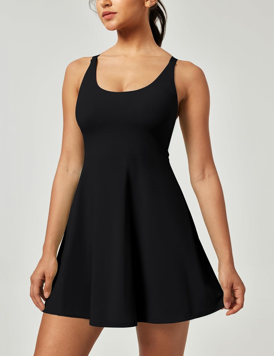 Heathyoga Tennis Dresses for Women Athletic Dress with Shorts Underneath Workout Dress with Pockets Summer Golf Outfits - Image 3
