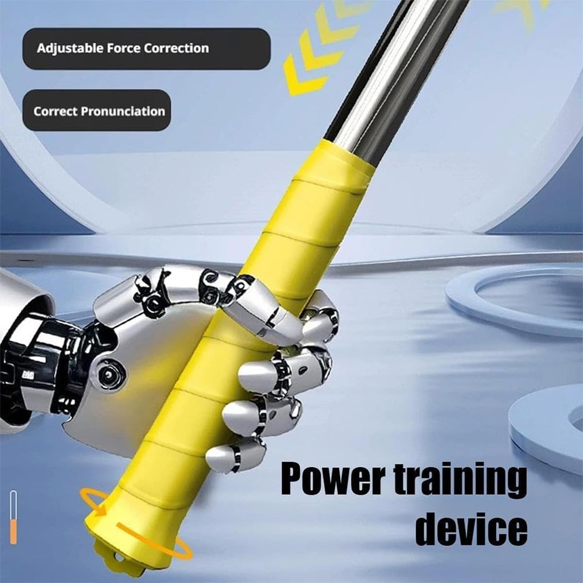 Upgraded Adjustable Magnetic Badminton Swing Trainer with Sound Feedback – Portable Wrist Strengthener & Posture Corrector for Home Gym Outdoor Court, Tennis Training Aid - Image 2