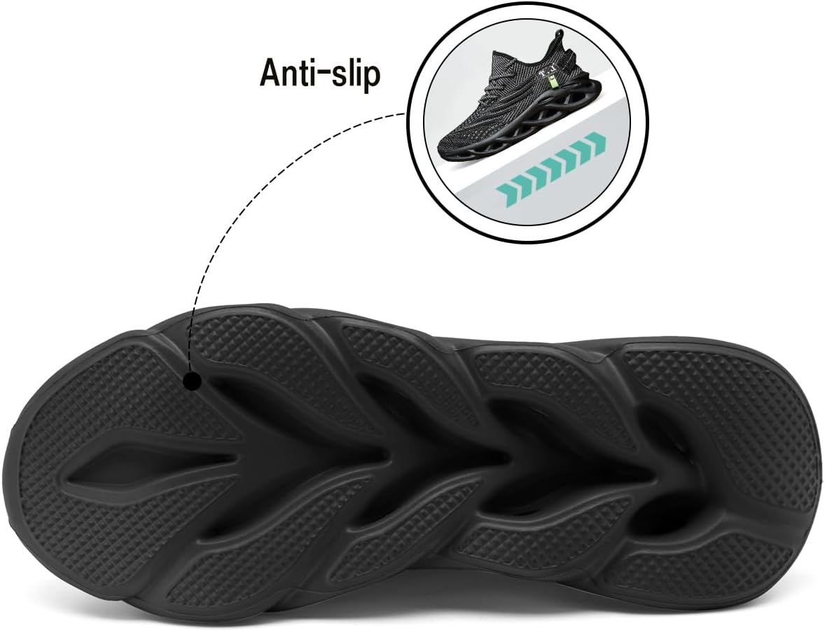 DLWKIPV Men Running Shoes Men's Tennis Shoes Lightweight Breathable Fashion Sneakers Non Slip Workout Gym Shoes for Running - Image 5