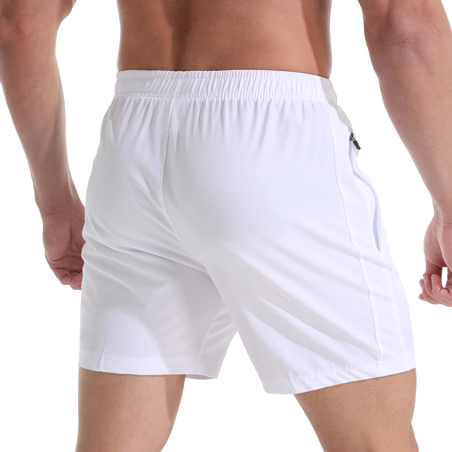VPOS Gym Shorts for Men 5 Inch - Lightweight Mens Athletic Shorts Quick Dry Workout Running Shorts with Zipper Pockets - Image 2