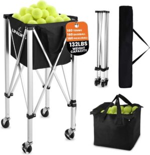 Pickleball Tennis Ball Hopper-Folda...