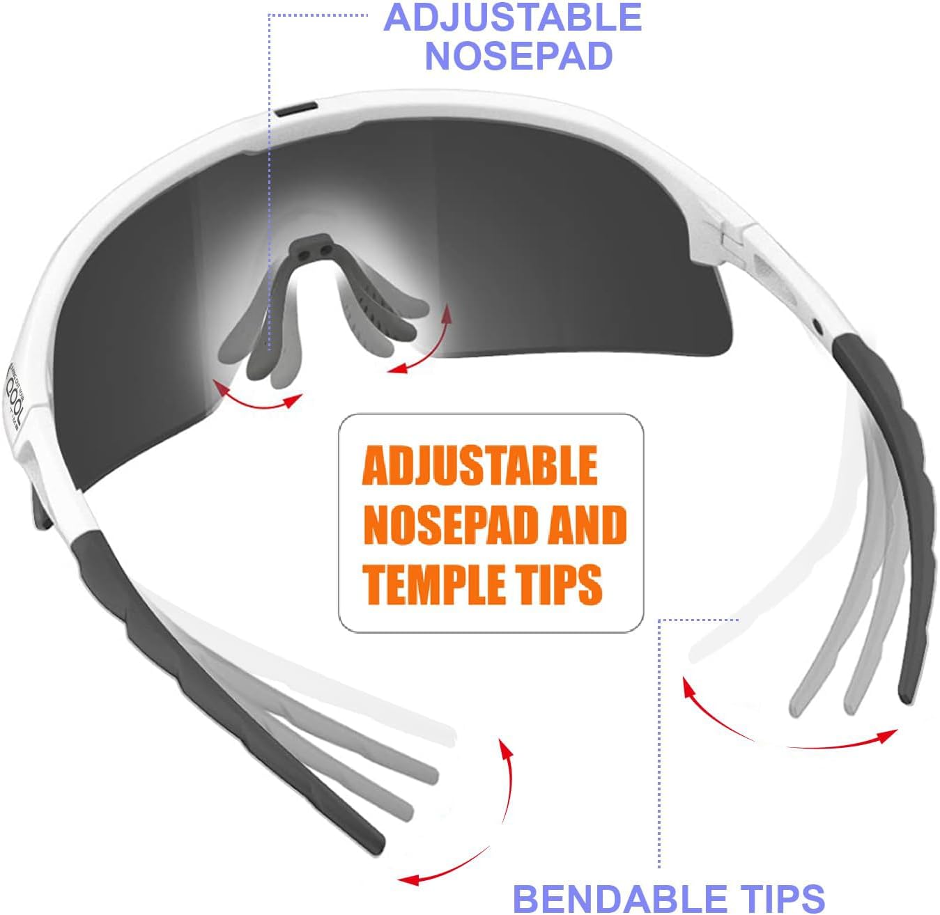 Living out your qool time Polarized Cycling Sunglasses for Women Men Golfing Running Volleyball MTB Outdoor Sports Padel - Image 4