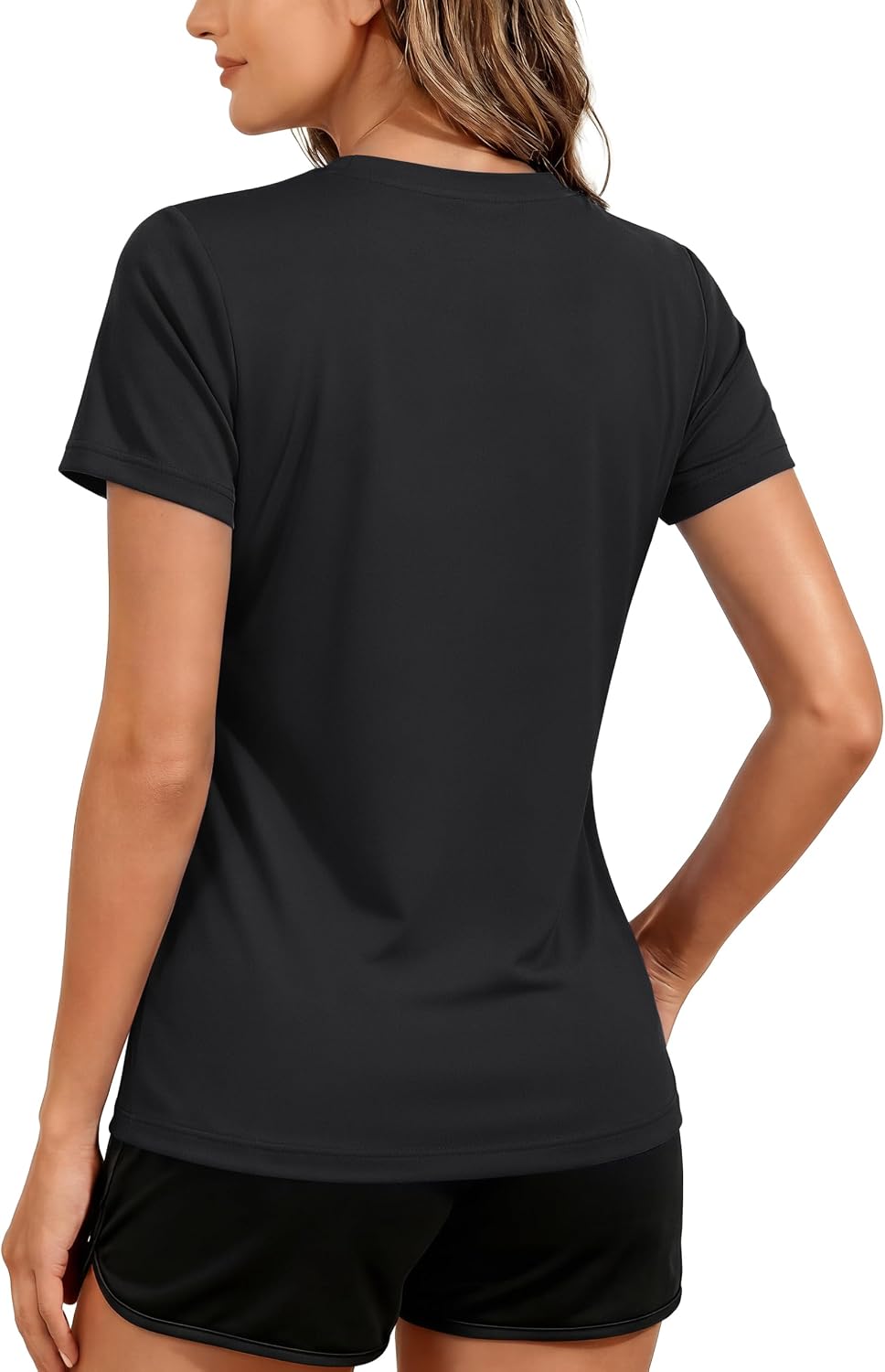 TACVASEN Women's Short Sleeve Workout Shirts UPF 50+ Sun Protection Quick Dry Athletic Tops for Running Gym Tee - Image 2