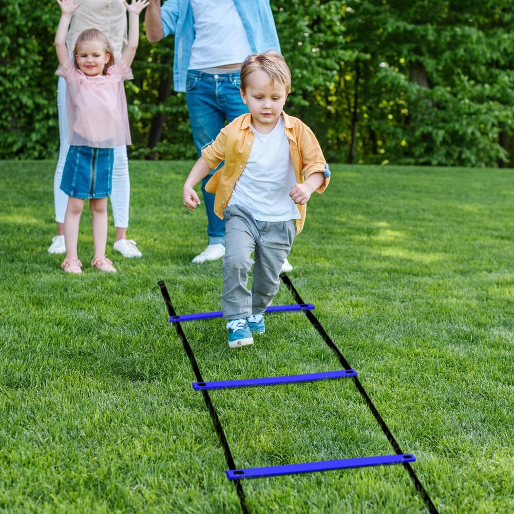 GHB Pro Agility Ladder Agility Training Ladder Speed 12 Rung 20ft with Carrying Bag - Image 9