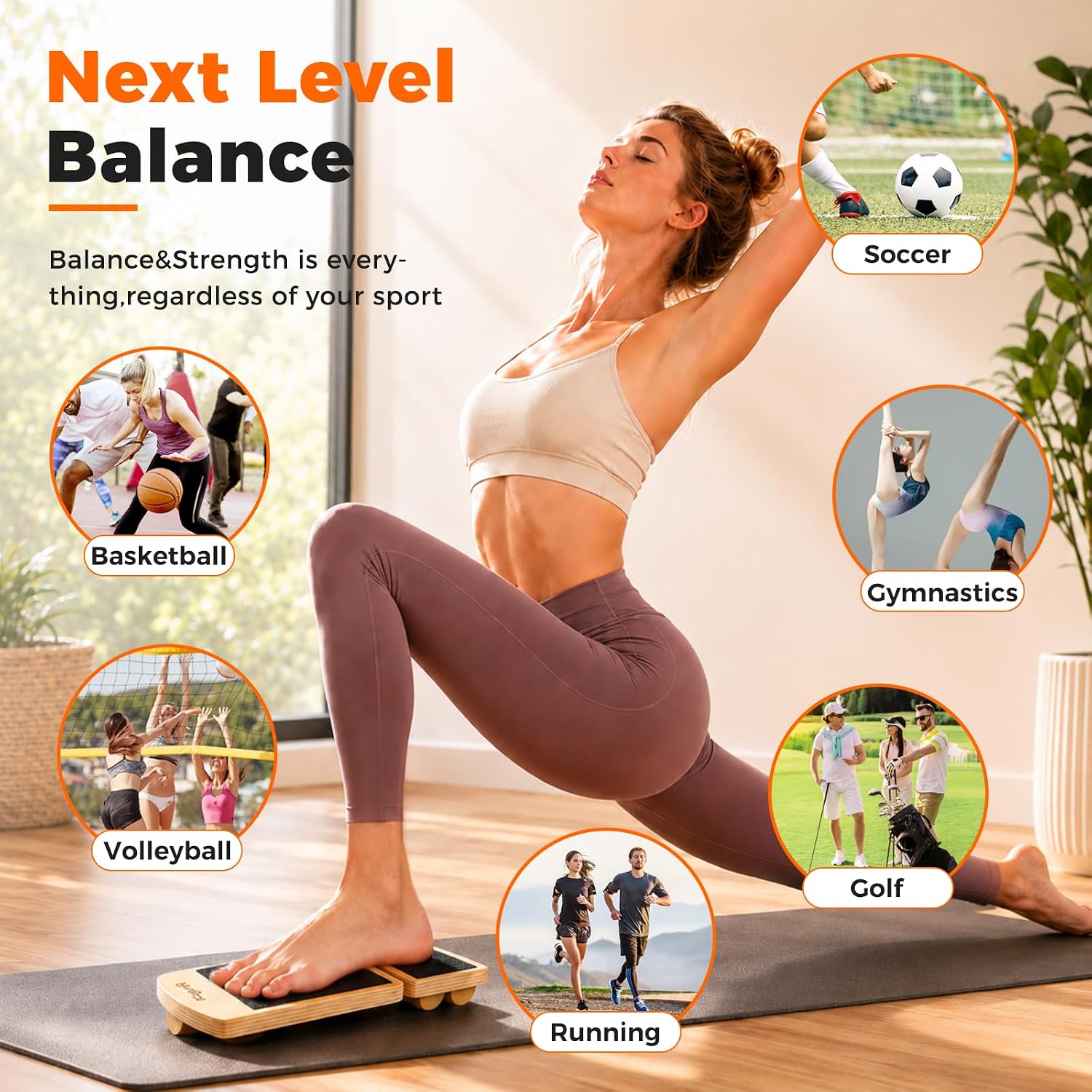 Balance Board for Ankle Strengthening & Physical Therapy - Adjustable Single Leg Board for Recovery from Sprains, Plantar Fasciitis | Stability Trainer with Video Guide and Carry Bag - Image 7