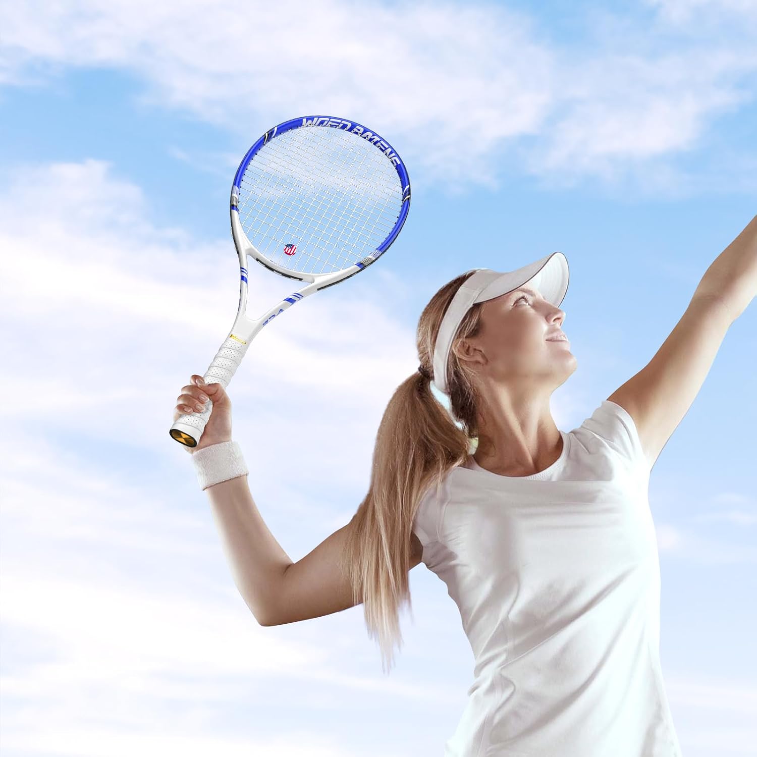 Pro Tennis Racket for Adults, 2 Player 27 inch Speed Tennis Racquet Acceptable for Beginner and Professional with 3 Tennis Balls, 2 Vibration Dampes, 2 Overgrips, Tennis Bag - Image 6