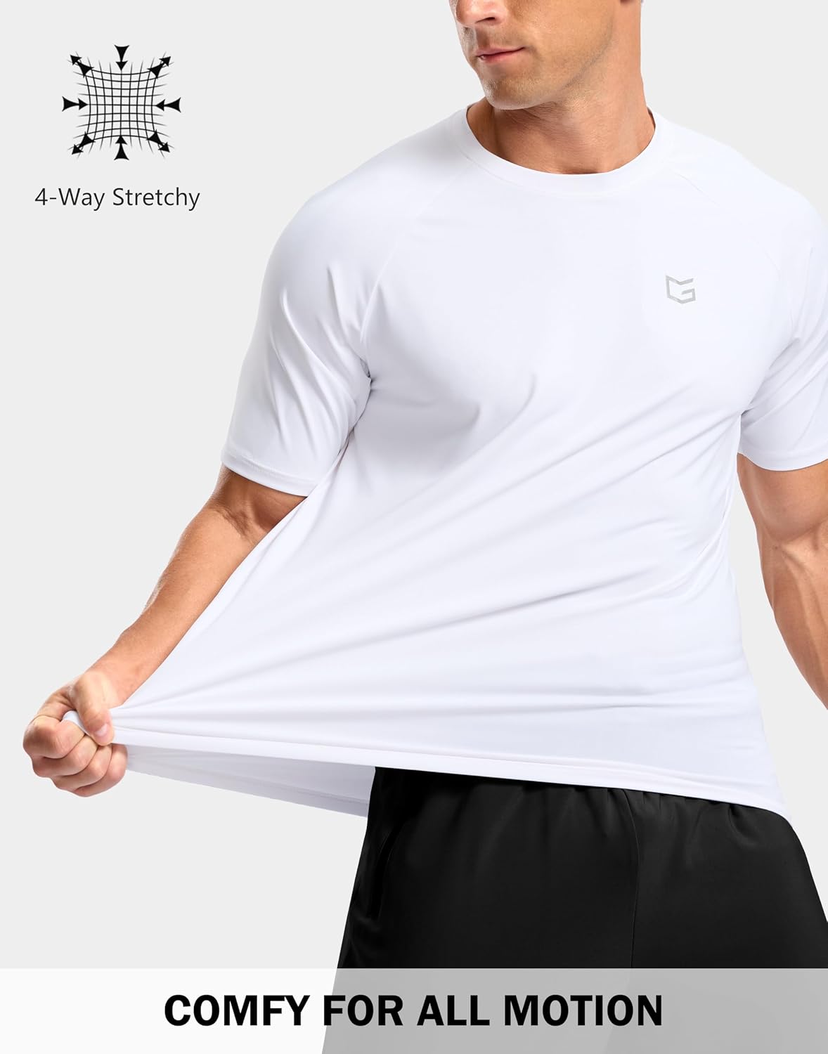 G Gradual Men's Athletic Workout T-Shirts Moisture Wicking Cooling Running Shirts Short Sleeve Performance Tee for Gym Tennis - Image 4