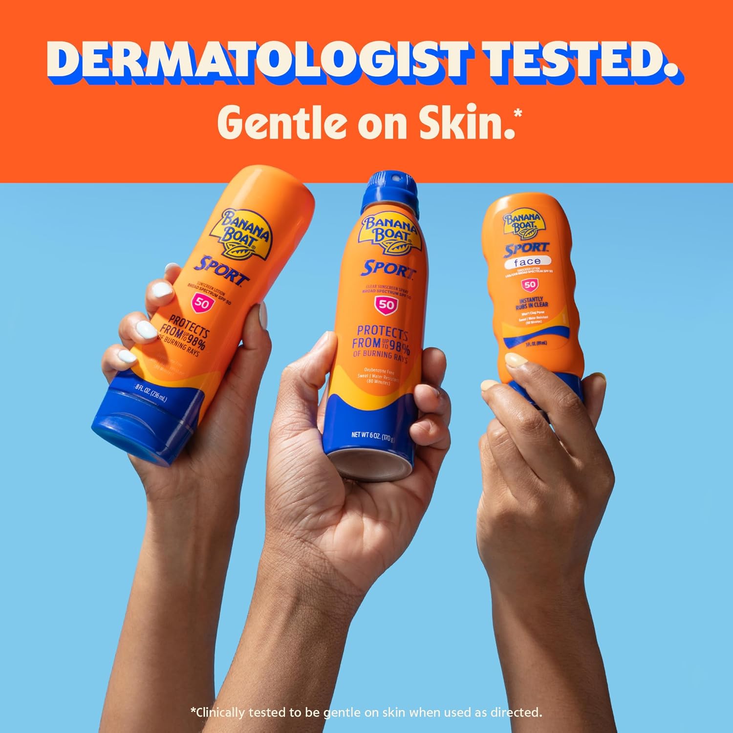 Banana Boat Sport Ultra SPF 50 Sunscreen Spray | Banana Boat Sunscreen Spray SPF 50, Water Resistant, Oxybenzone Free, Sunblock, 6oz each Twin Pack - Image 5