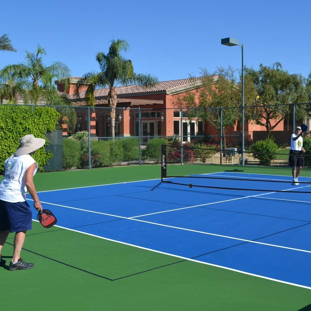 Aoneky Mini Portable Tennis Net for Driveway - Kids Soccer Tennis Net - Pickleball Net - Image 8