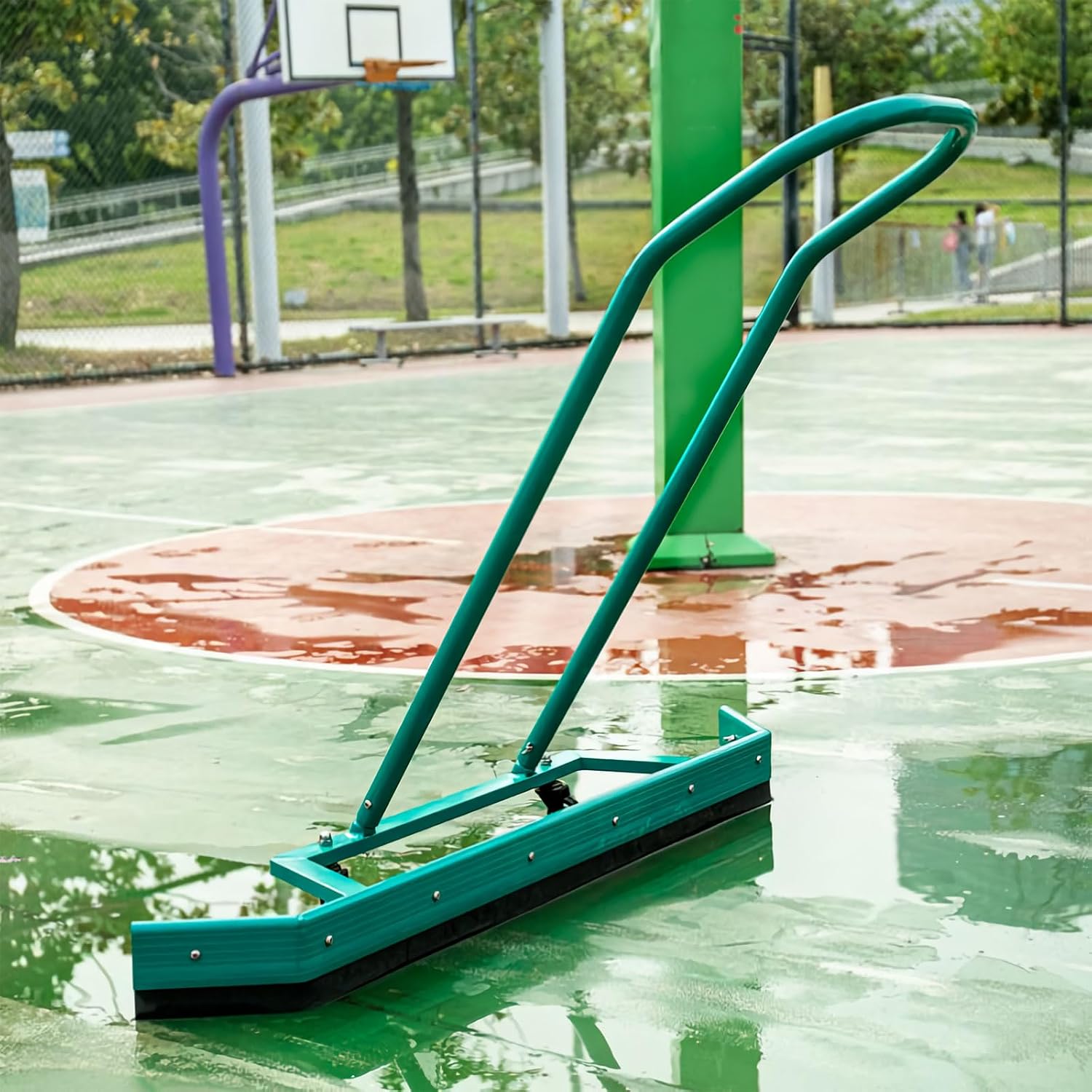 4.3FT Sport Tennis Court Squeegee Floor Squeegee Heavy Duty Commercial Squeegee for Floors with 2PCs EVA Foam Blade - Image 7