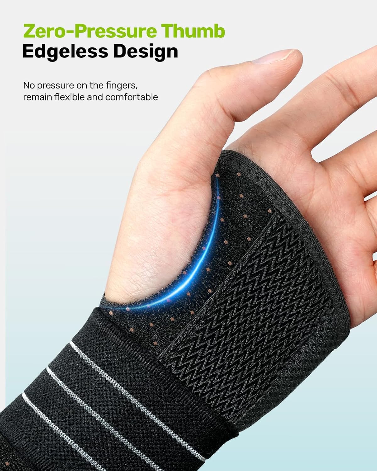 Rakiie 2 Pack Carpal Tunnel Wrist Braces, Adjustable Wrist Support Splint for Night Sleep & Daytime Working, Hand Braces Pain Relief for Arthritis, Typing, Pregnancy, Men Women (Gray, M) - Image 4