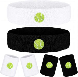 Daifunli 6 Pcs Sweatband Set Sports...
