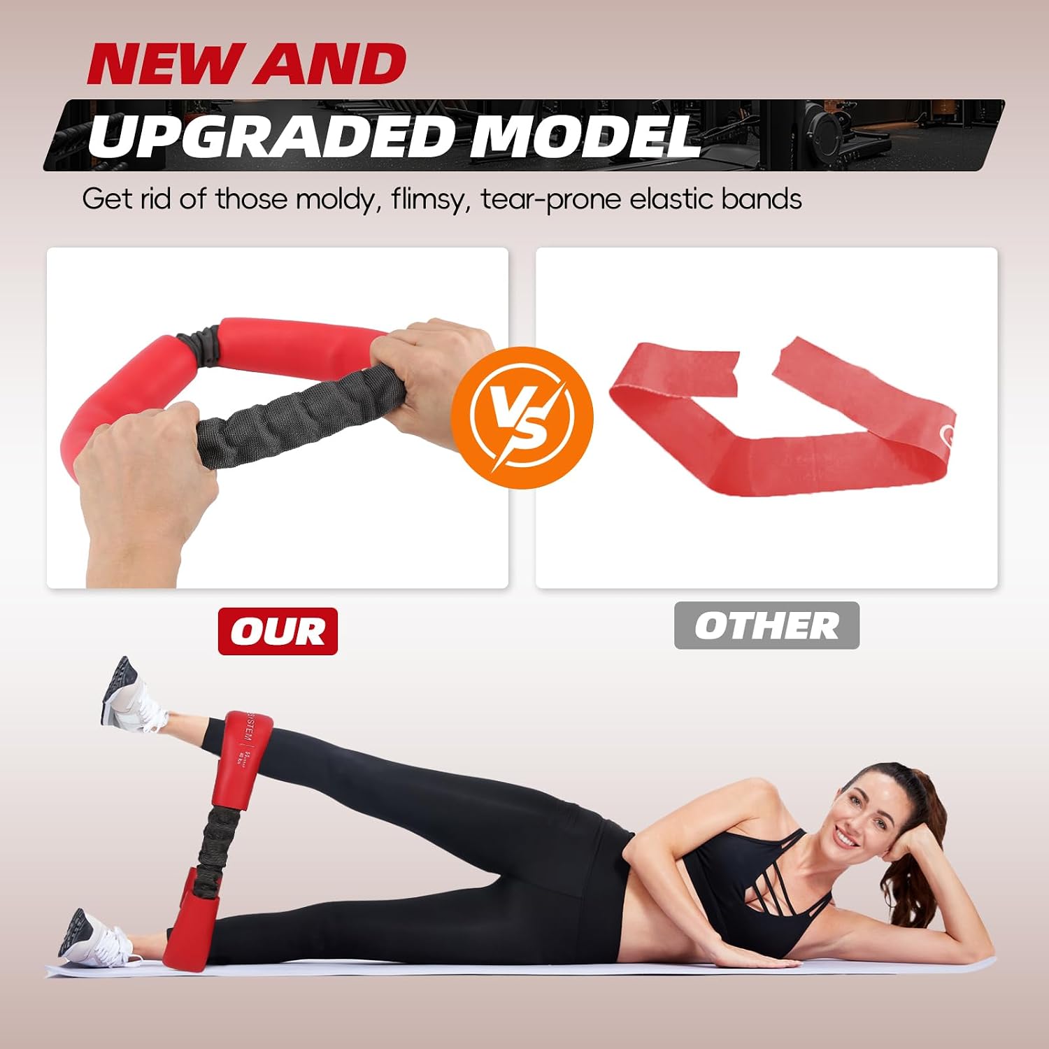 Hip and Core Band System, Loop Resistance Bands to Stretch and Workout, Glute Bands for Women, Exercise Hip Halo Bands - Image 3
