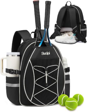 Sucipi Tennis Bag, Quilted Tennis S...