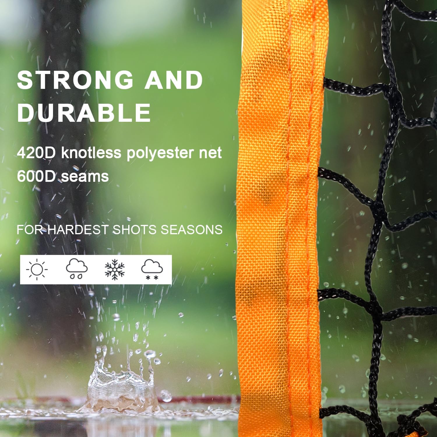 MR Tennis Ball Return Net 7’x6’, Freestanding Tennis Training Net, Multi-Sport Training Return Net for Tennis, Pickleball, Softball, Baseball Compatible w/Toss Machine Without Pitching Machine - Image 4