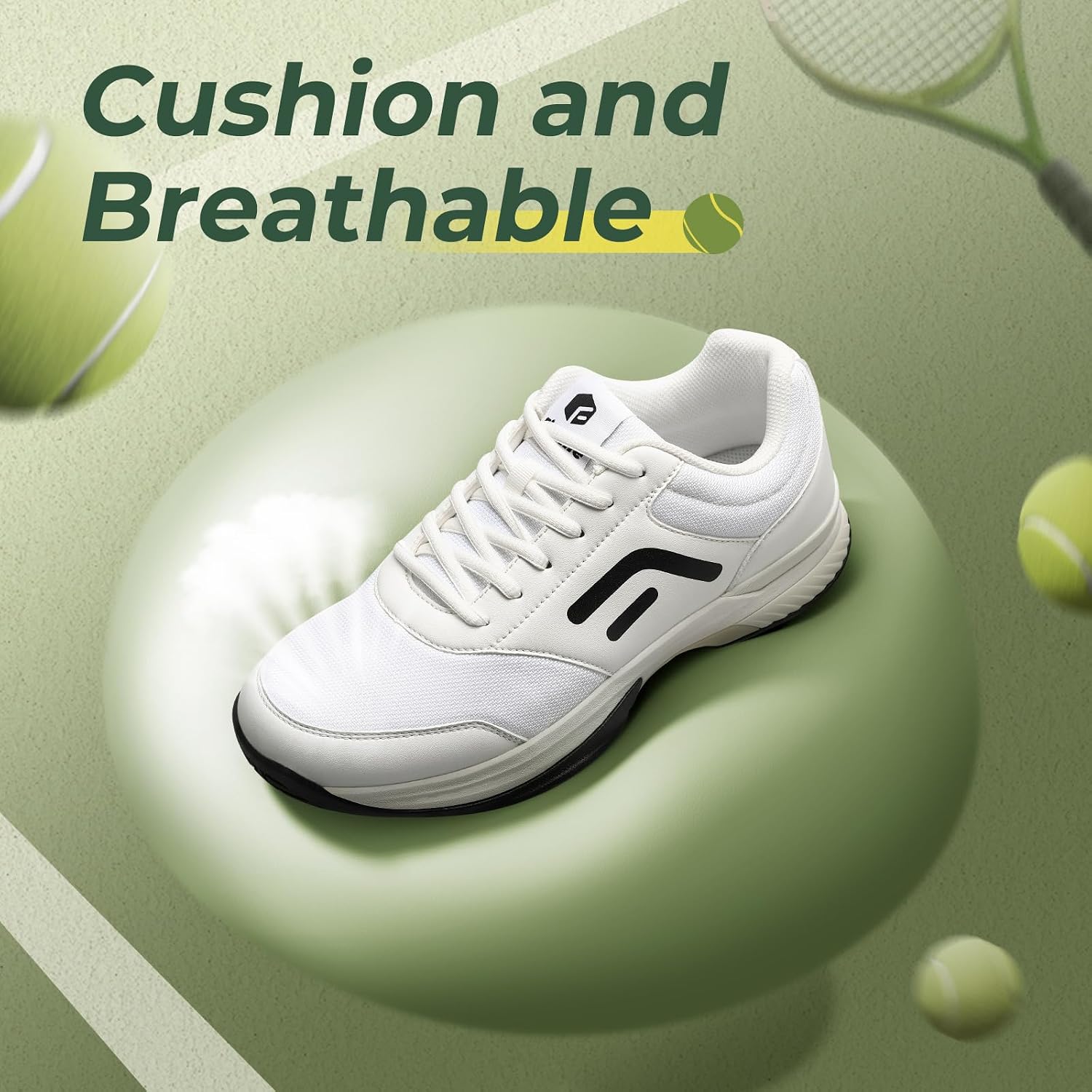 FitVille Extra Wide Pickleball Tennis Shoes Men for Hard or Clay Court | Racquetball, Squash, Badminton, Breathable, Comfortable, Cushioning, Arch Support - Image 7