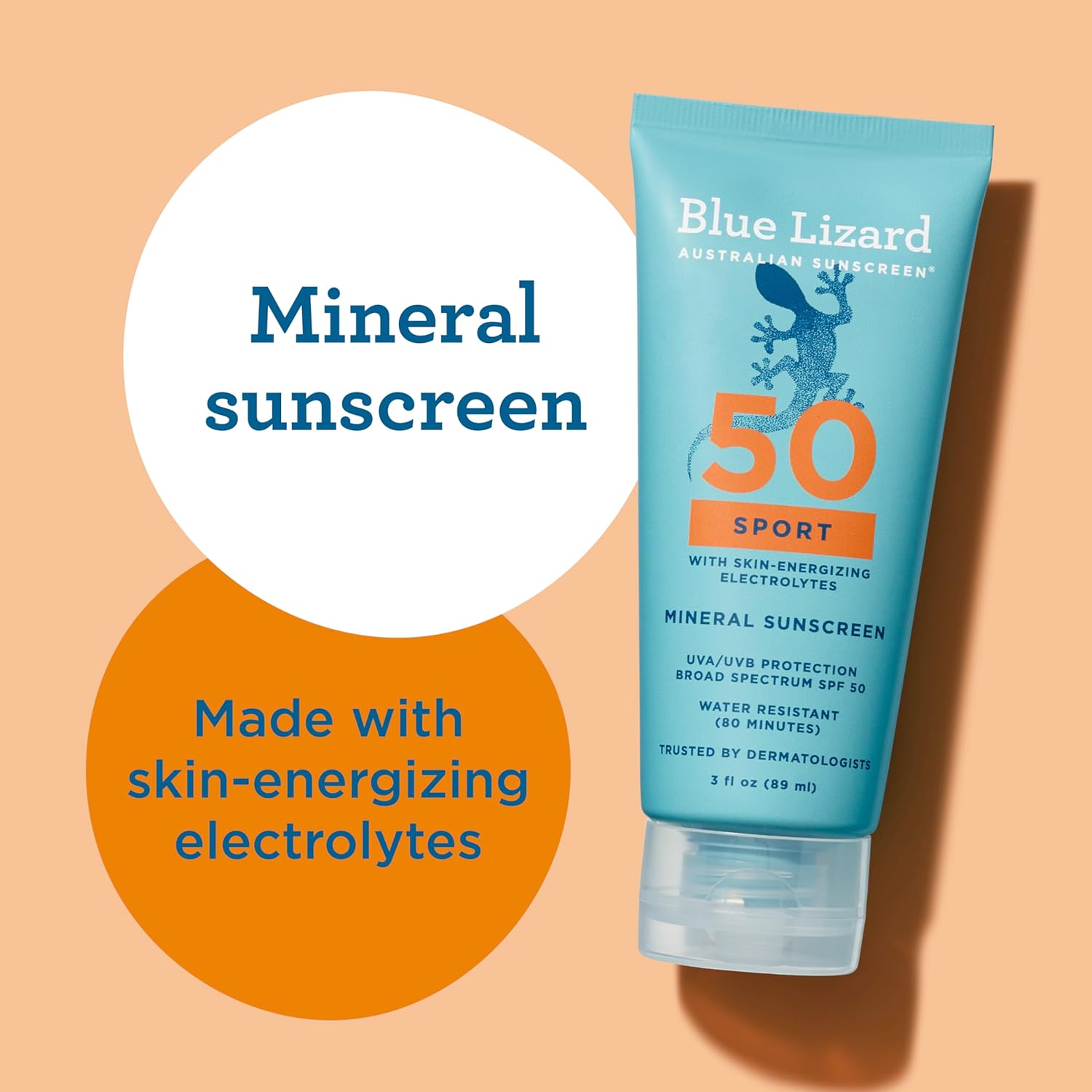 Blue Lizard Sport Mineral SPF 50 Lotion, Ideal for Athletes, 100% Mineral Sunscreen Actives, Fragrance-Free, Paraben-Free, Vegan, 3.0 fl oz - Image 4