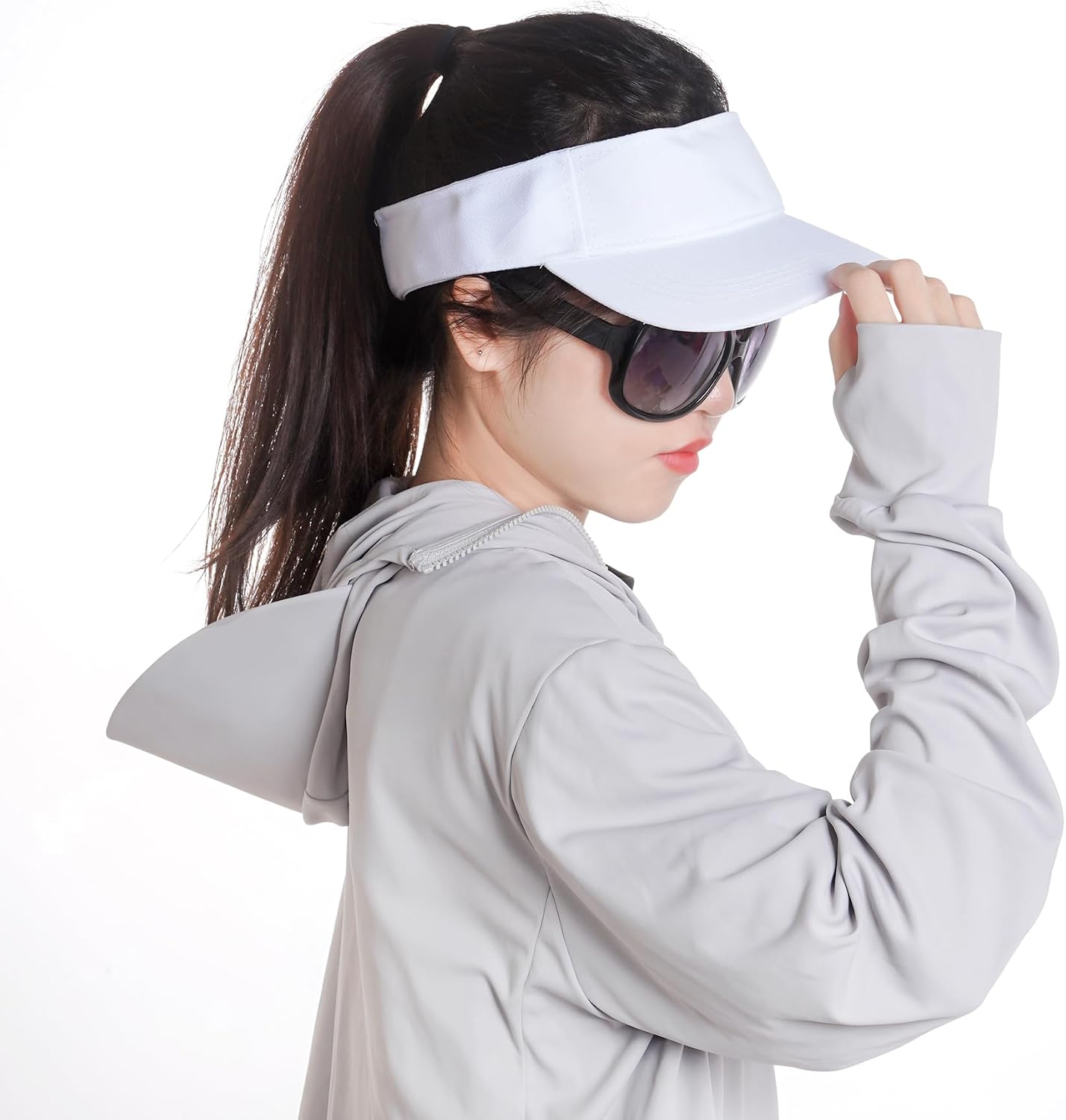Marrywindix 1 Piece of Sport Wear Athletic Visor Sun Sports Visor Hat Visor Adjustable Cap for Women and Men (One Size) - Image 5