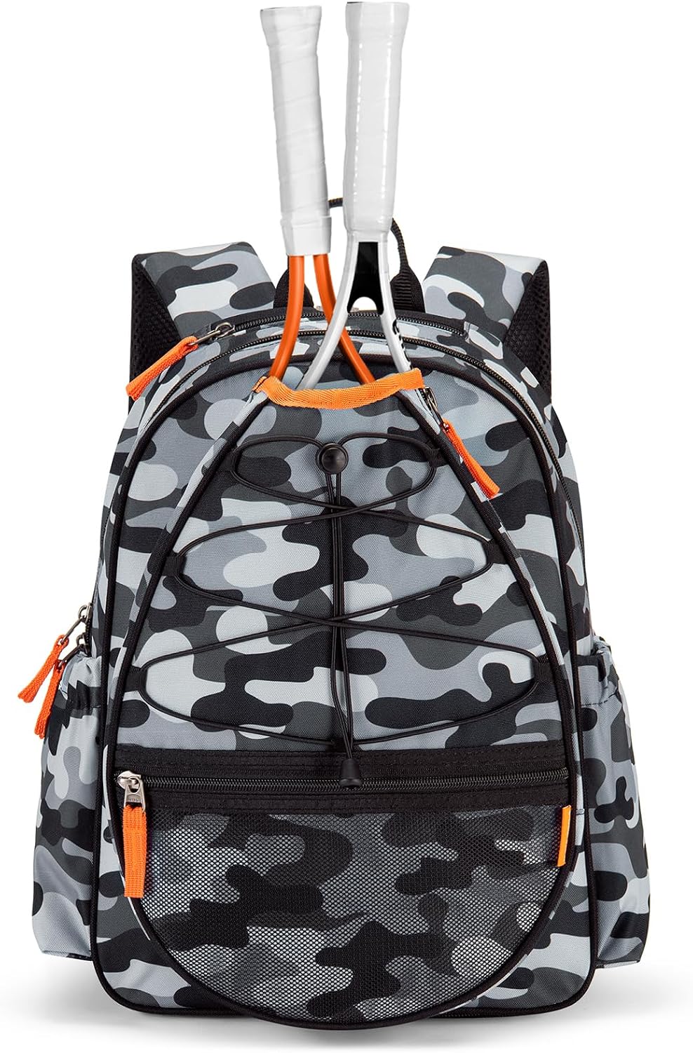 Choco Mocha Kids Tennis Bag, 16 Inch Youth & Junior Tennis Backpack with Shoe Compartment, Holds 2 Rackets (21–23 Inch)