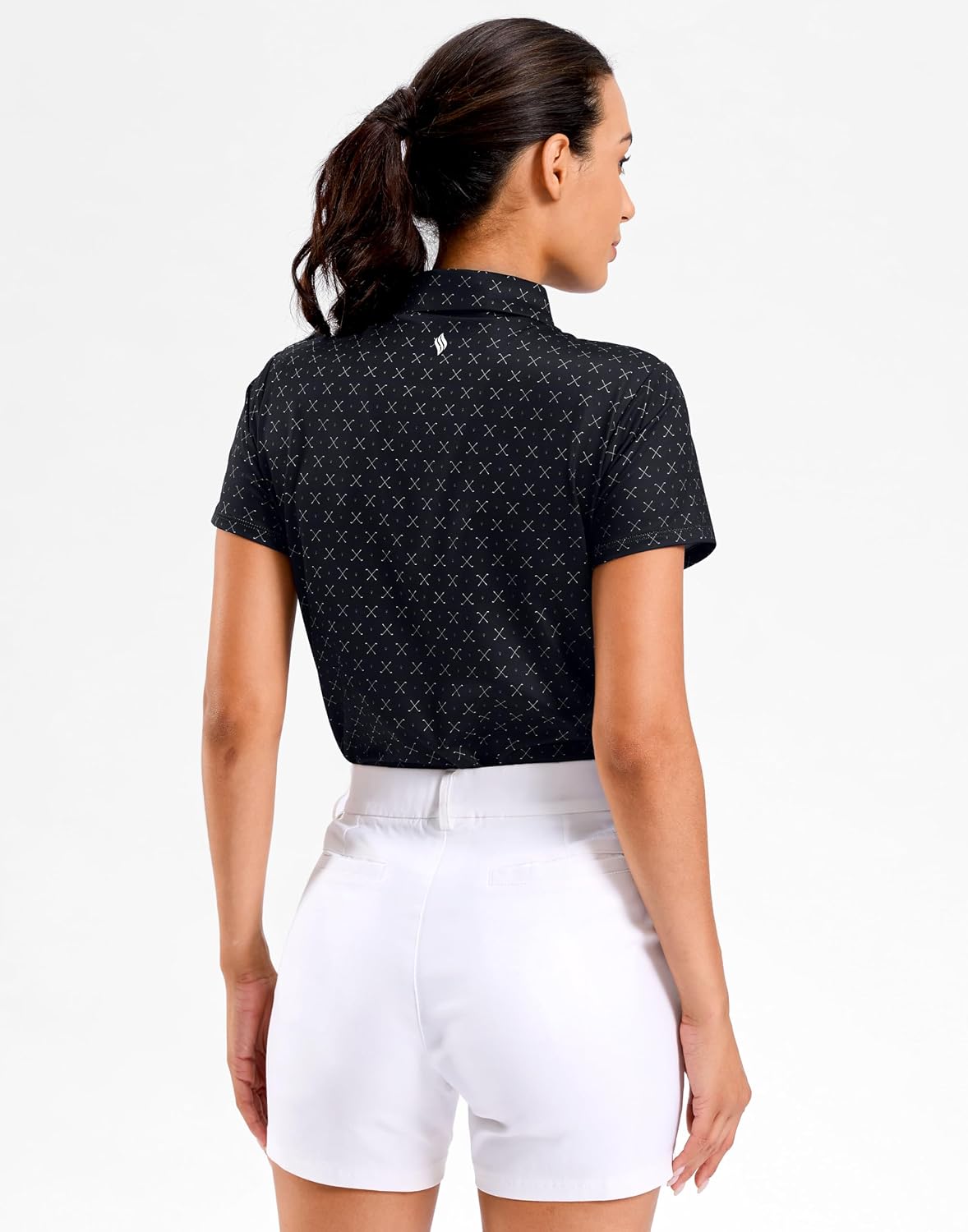 SANTINY Golf Polo Shirts for Women Short Sleeve Quick Dry 3 Buttons Collared Pickleball Shirt Summer Golf Tennis Tops - Image 5