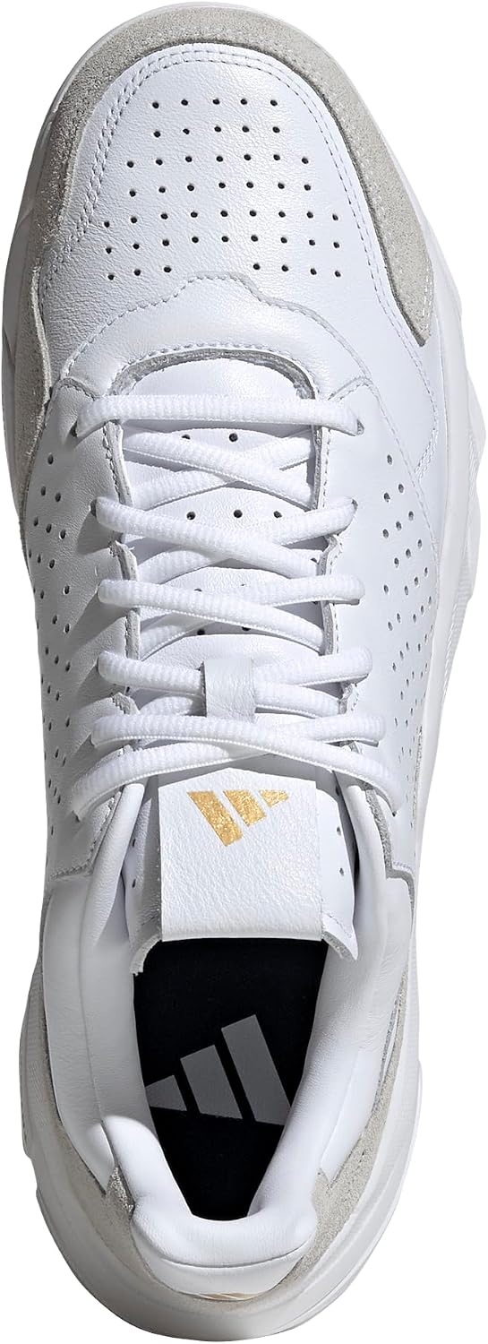 adidas Mens Courtjam Control 3 Premium Tennis Sneakers Shoes - White - Image 3