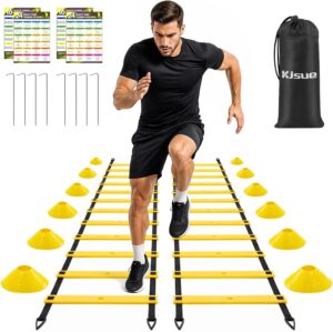 2 Pack 20ft Agility Ladder Set, 40f...