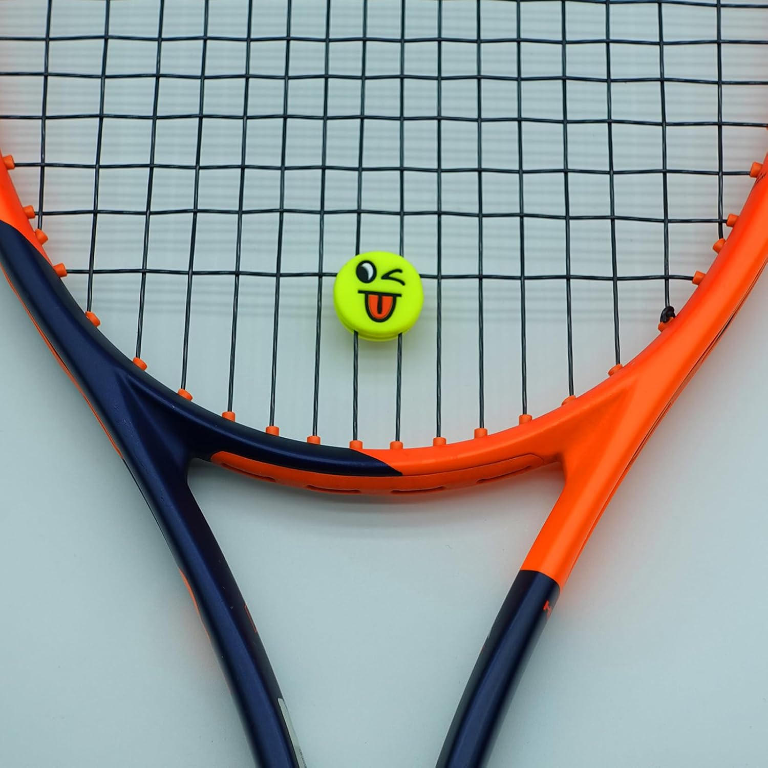 Tennis Racket Vibration Dampener, Racket String Shock Absorber, Great Tennis Gift (1 Orange, 1 Yellow, 1 Blue, 1 Black) - Image 2