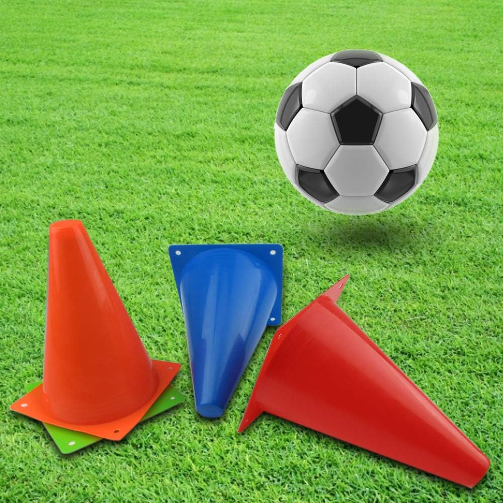 Mirepty 7 Inch Plastic Traffic Cones Sport Training Agility Marker Cone for Soccer, Skating, Football, Basketball, Indoor and Outdoor Games - Image 4