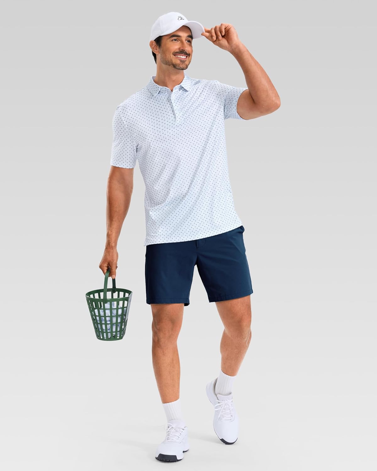 Obla Mens Golf Shirt Short Sleeve Dry Fit Moisture Wicking Performance Athletic Casual Print Collared Polo Shirts for Men - Image 6