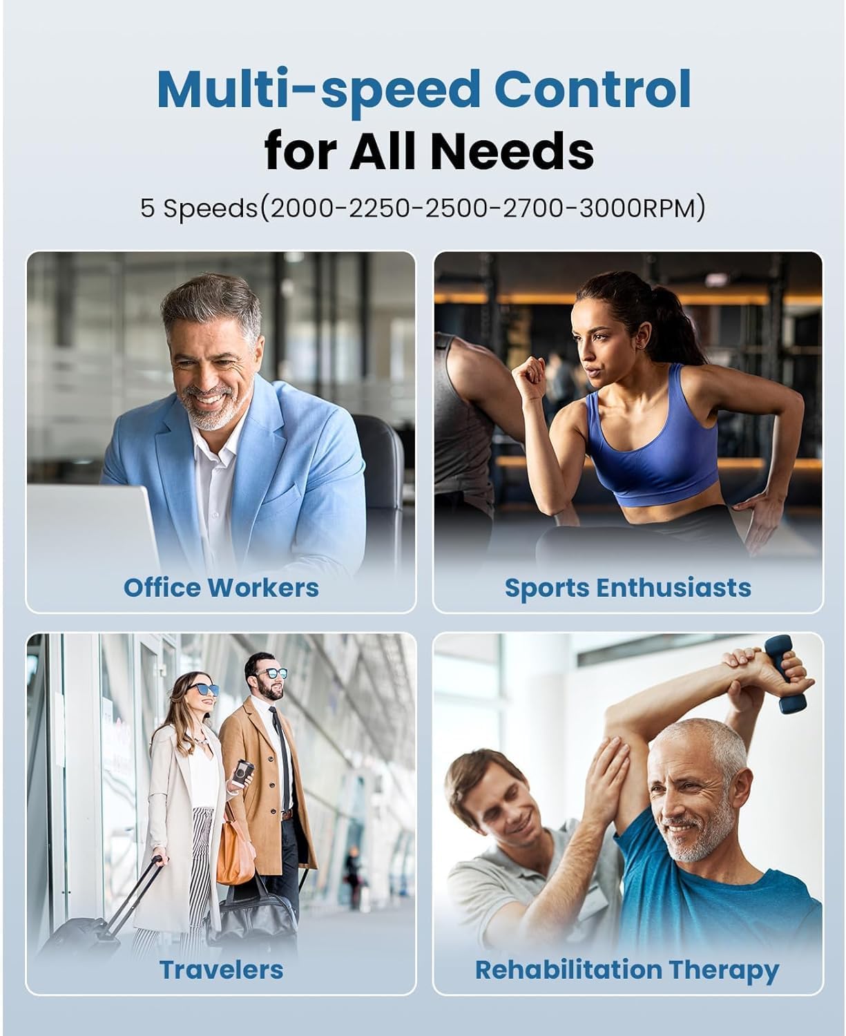 BOB AND BRAD M7 Plus Mini Massage Gun with Heat, FSA Eligible & HSA Approved Deep Tissue Percussion Massager for Back & Neck Stiffness - Portable, Quiet, Ultra-Lightweight - Image 3