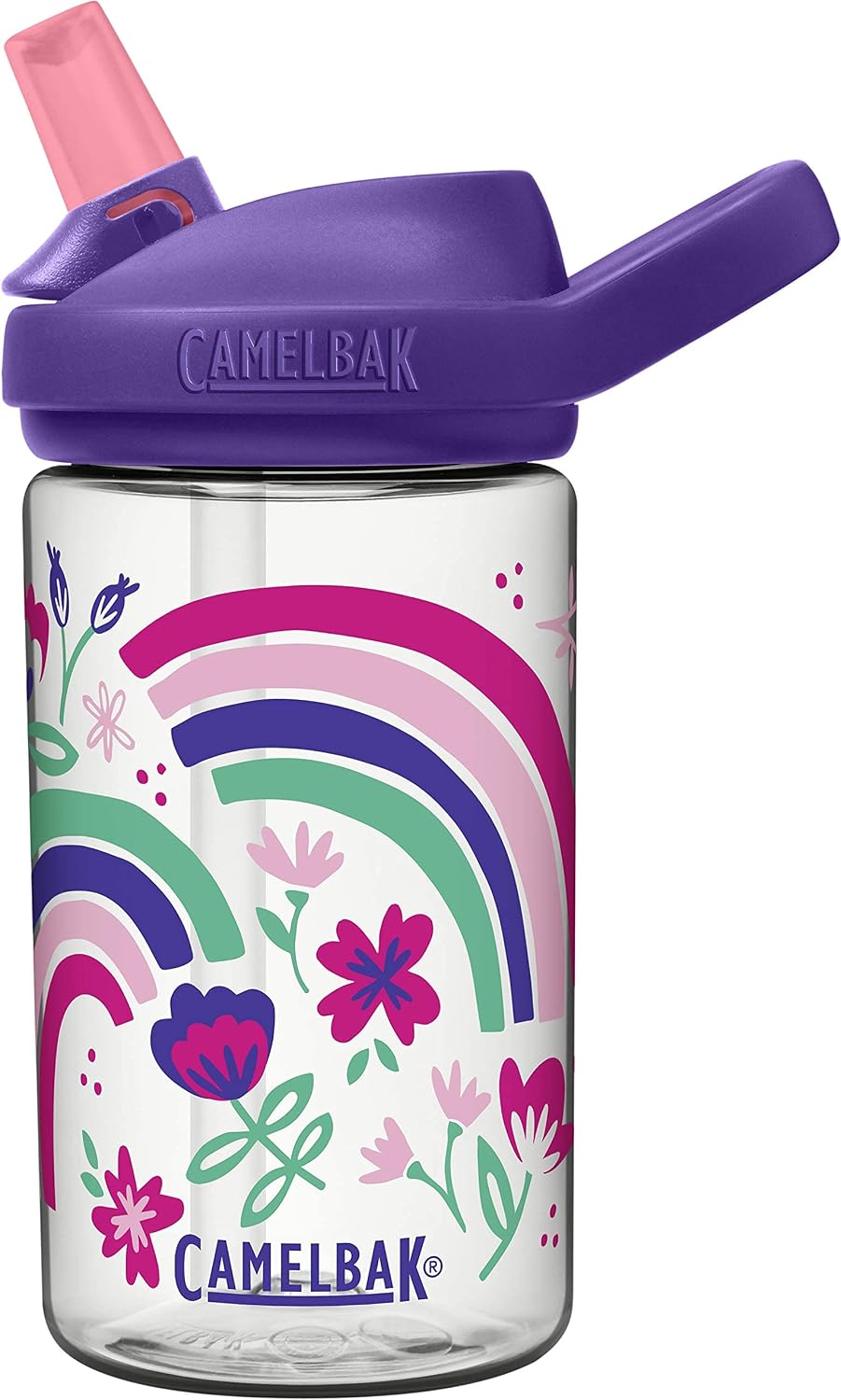 CamelBak Eddy+ Kids Water Bottle with Bite Valve Straw, Leak‑Resistant Easy Sip Design for Everyday Hydration, 14oz | Kids - Image 4